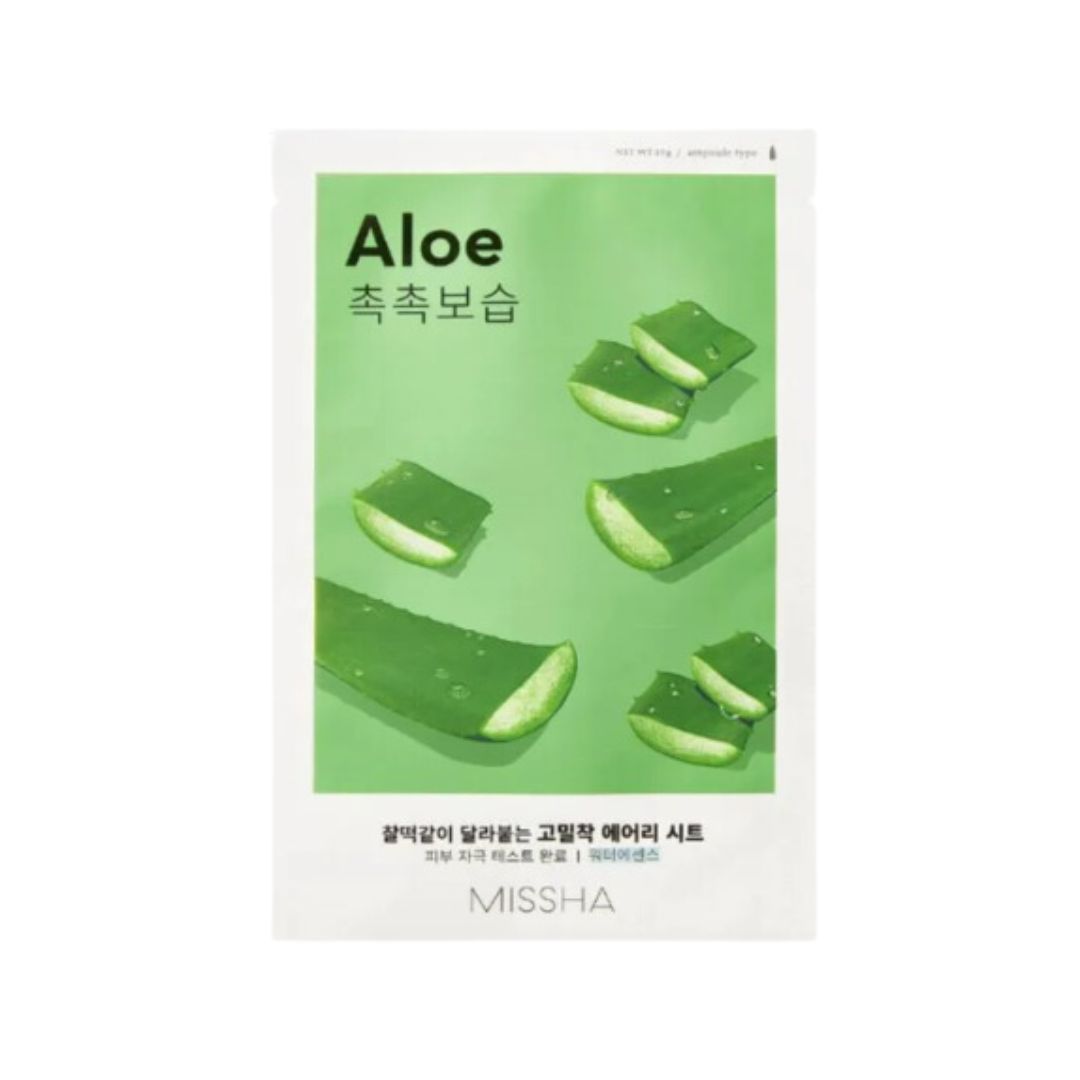 Missha Airy Fit Aloe Sheet Mask K-Beauty Korean Skincare UK