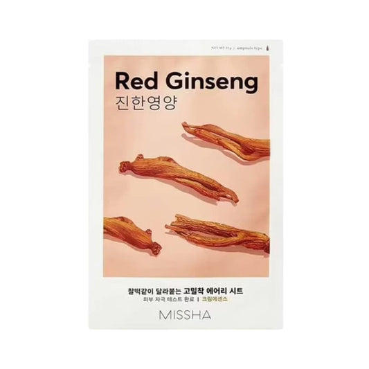 Missha Airy Fit Red Ginseng Sheet Mask K-Beauty Korean Skincare UK