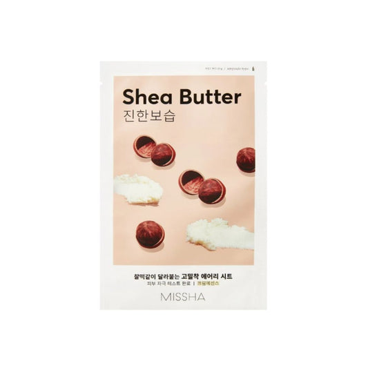 Missha Airy Fit Shea Butter Sheet Mask K-Beauty Korean Skincare UK