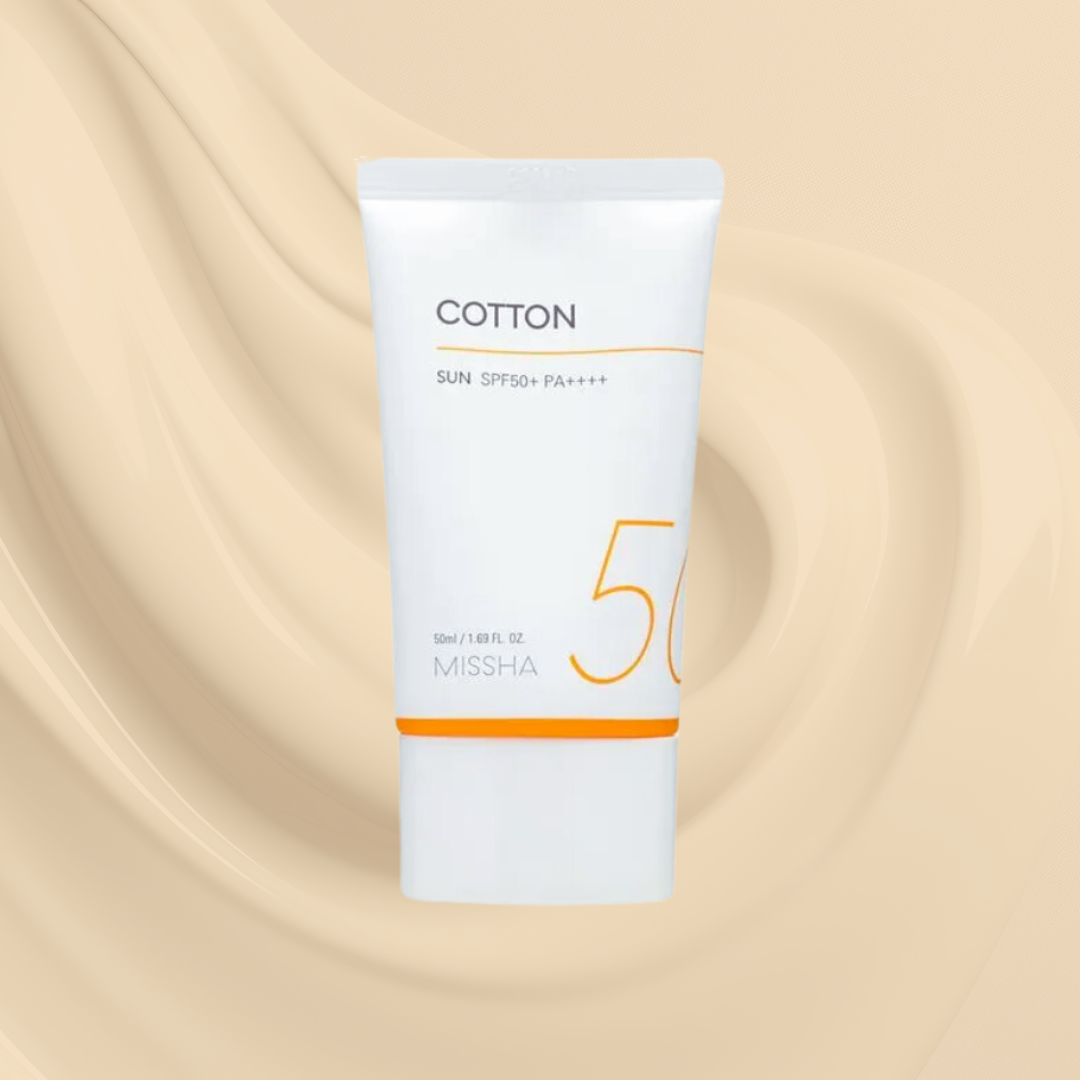 Missha All Around Safe Block Cotton Sun SPF50+ PA++++ UK Background