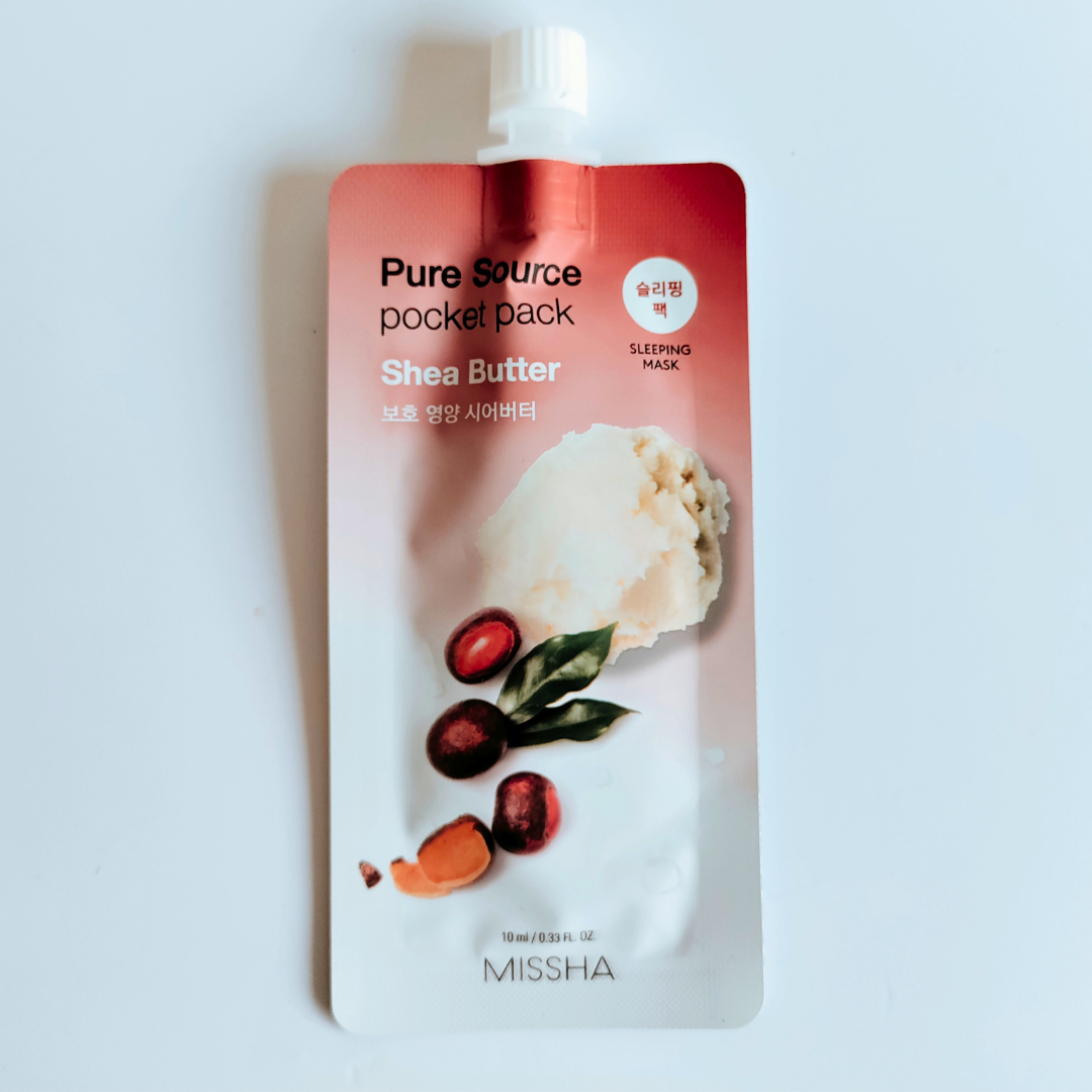 Missha Pure Source Pocket Sleeping Mask Shea Butter 10ml single pack