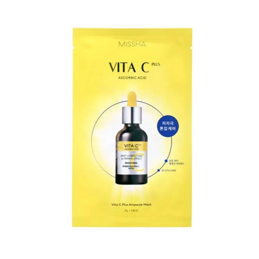 Missha Vita C Plus Ampoule Sheet Mask 27g Korean Skincare K-beauty UK