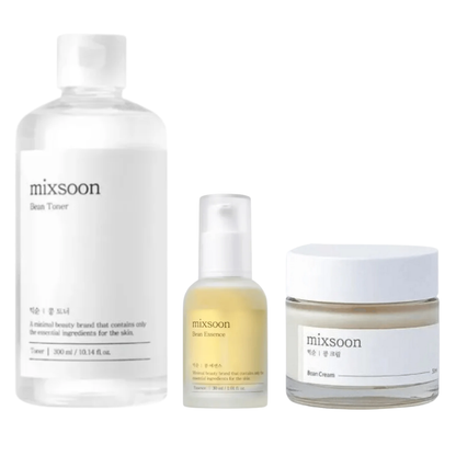 Mixsoon Bean Skincare Routine Set three step kit UK
