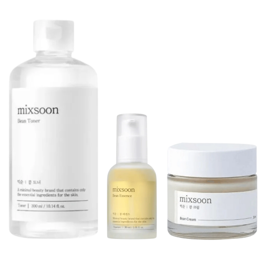 Mixsoon Bean Skincare Routine Set three step kit UK