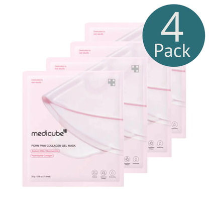 Medicube PDRN Pink Collagen Gel Sheet Mask 28g - 4 Pack