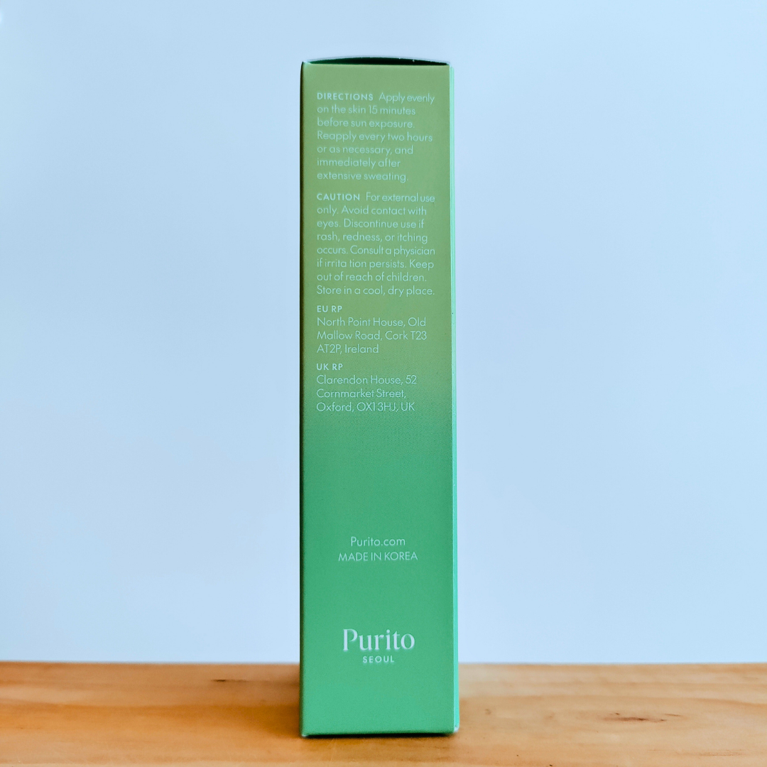 Purito Seoul Wonder Releaf Centella Daily Sun Lotion ingredients