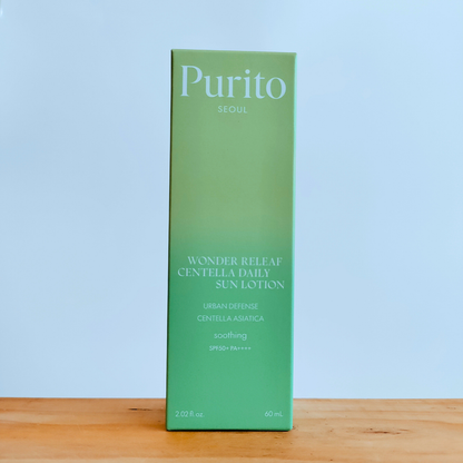 Purito Seoul Wonder Releaf Centella Daily Sun Lotion front of box