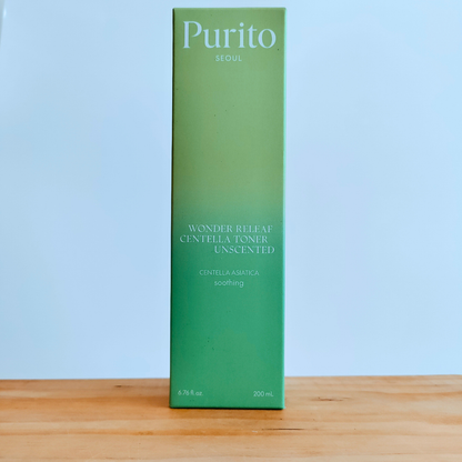 Purito Seoul Wonder Releaf Centella Unscented Toner 200ml front of box
