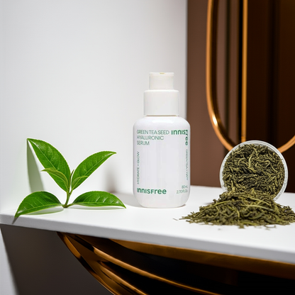 Innisfree Green Tea Seed Hyaluronic Serum 80ml on a shelf