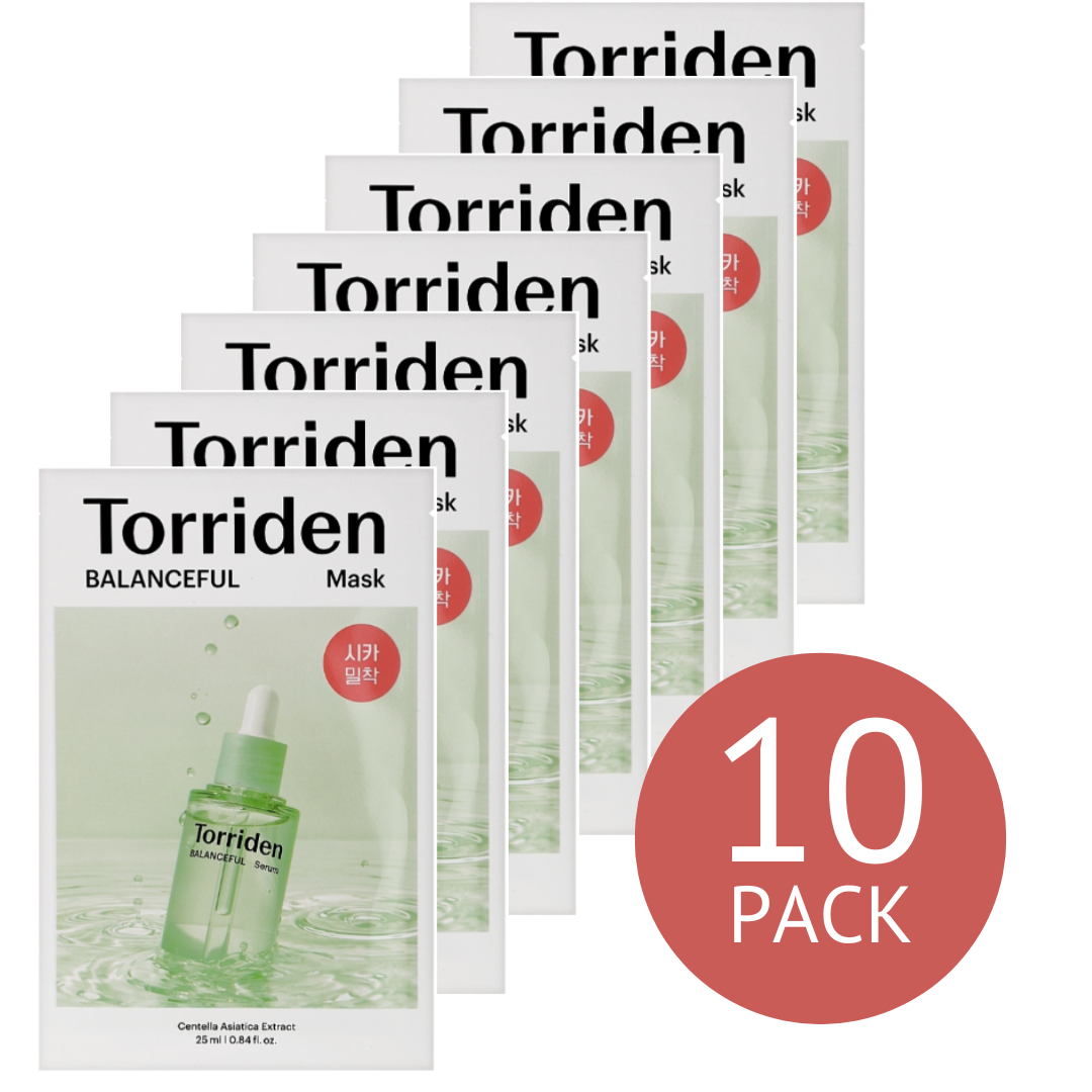 Torriden Balanceful Cica Sheet Mask Pack 27ml 10 Pack UK