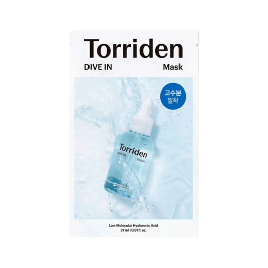 Torriden DIVE-IN Low molecule Hyaluronic acid Sheet Mask 27ml UK