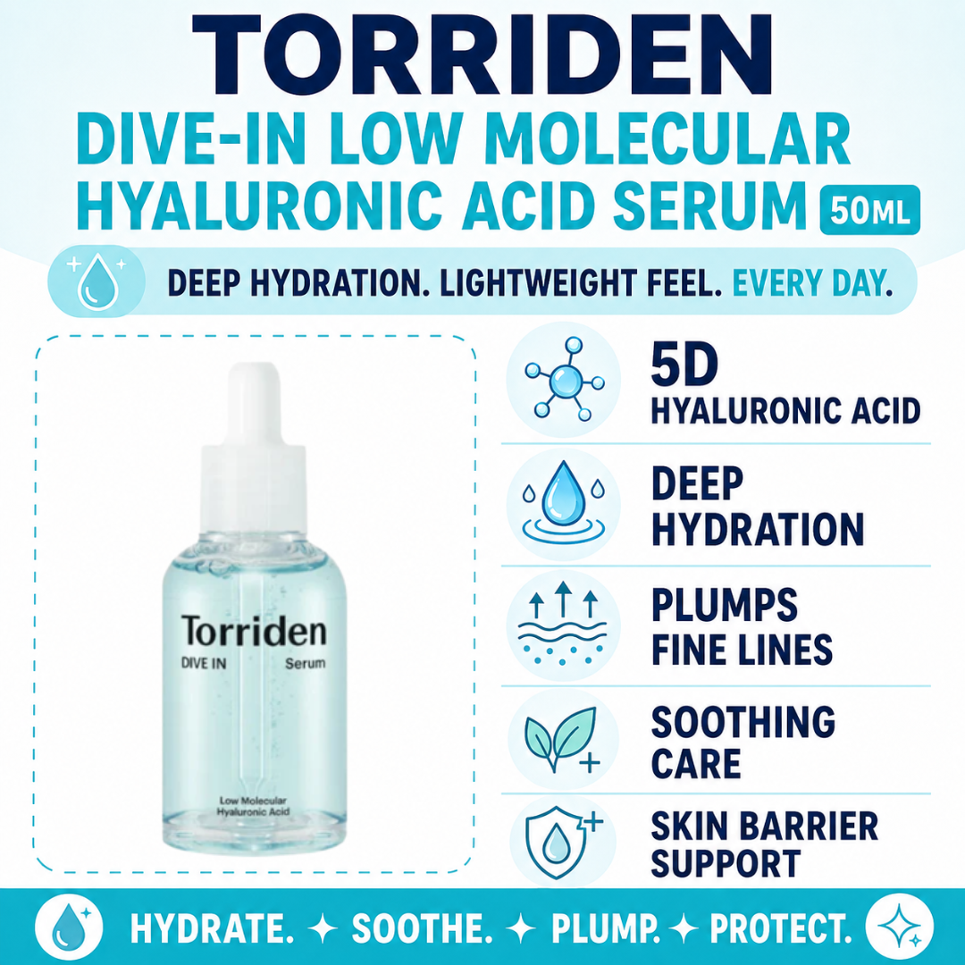 Torriden DIVE-IN Low Molecular Hyaluronic Acid Serum 50ml benefits