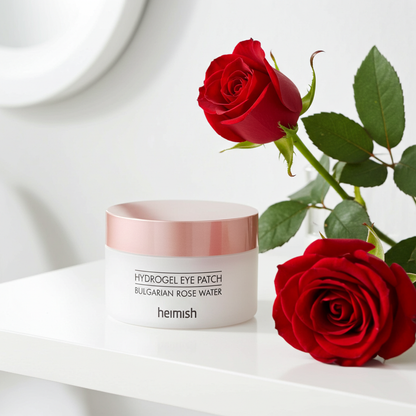 Heimish Bulgarian Rose Water Hydrogel Eye Patch 60pcs on a shelf