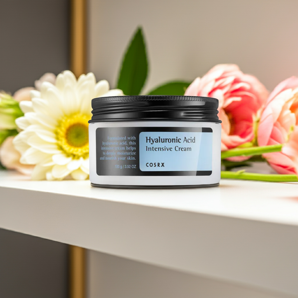 COSRX Hyaluronic Acid Intensive Cream 100ml on a shelf