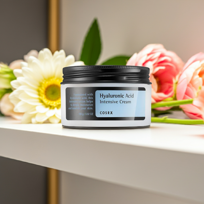 COSRX Hyaluronic Acid Intensive Cream 100ml on a shelf