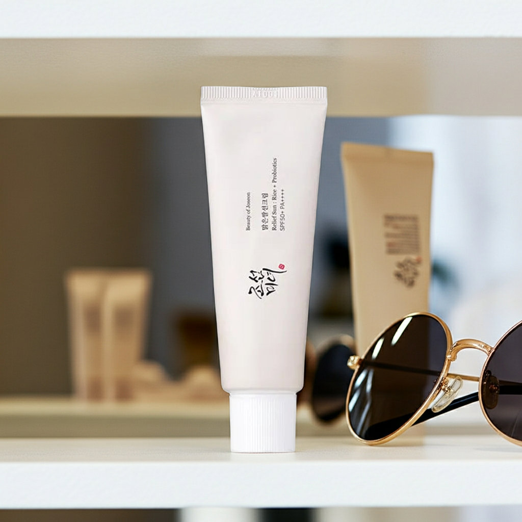 Beauty of Joseon Relief Sun : Rice + Probiotics SPF50 50ml on a shelf