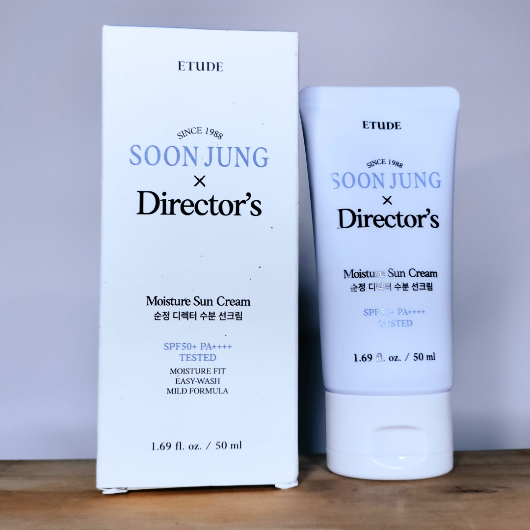 ETUDE Soon Jung Directors Moisture Sun Cream SPF50+ PA++++ 50ml packaging