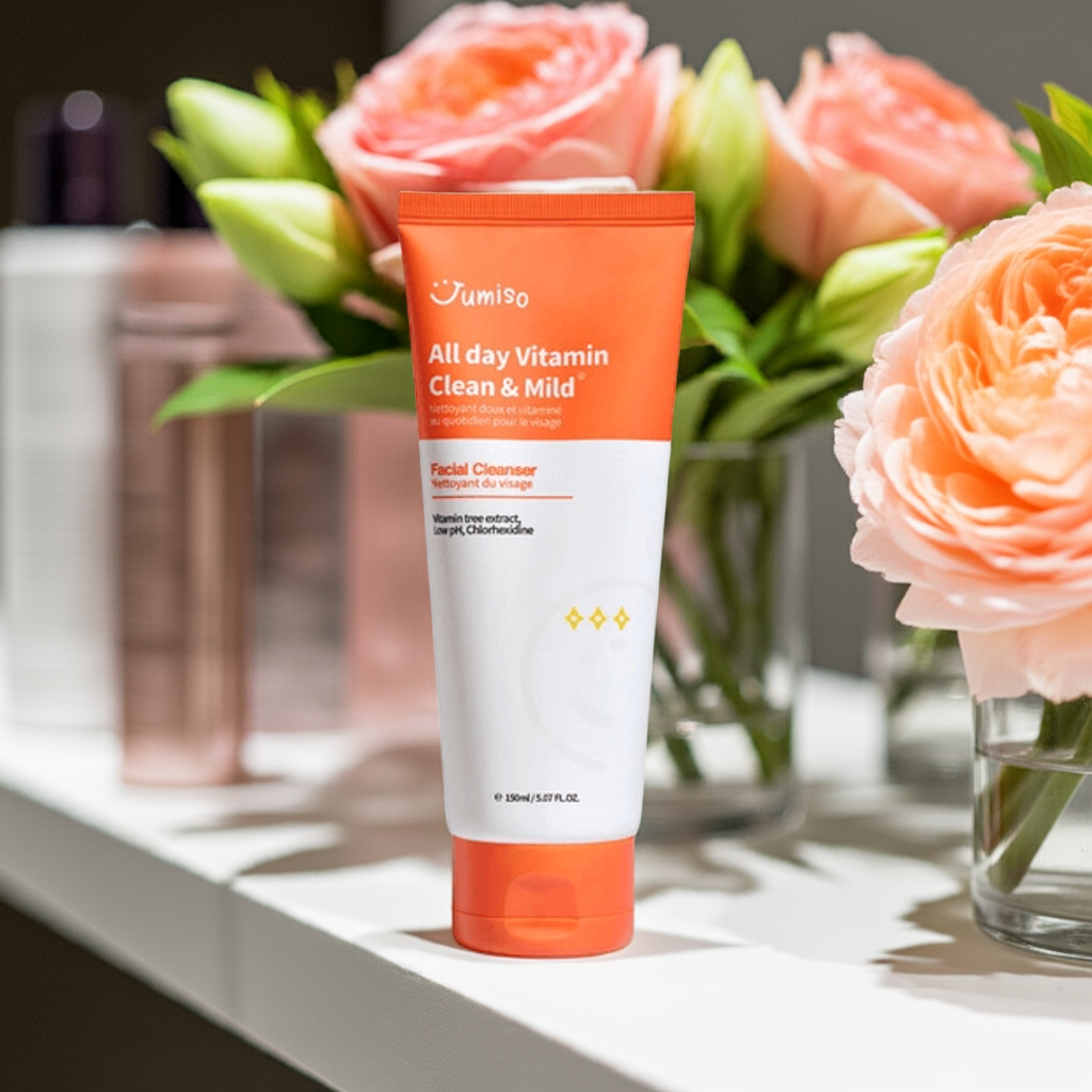 Jumiso All Day Vitamin Clean & Mild Facial Cleanser 150ml on a shelf