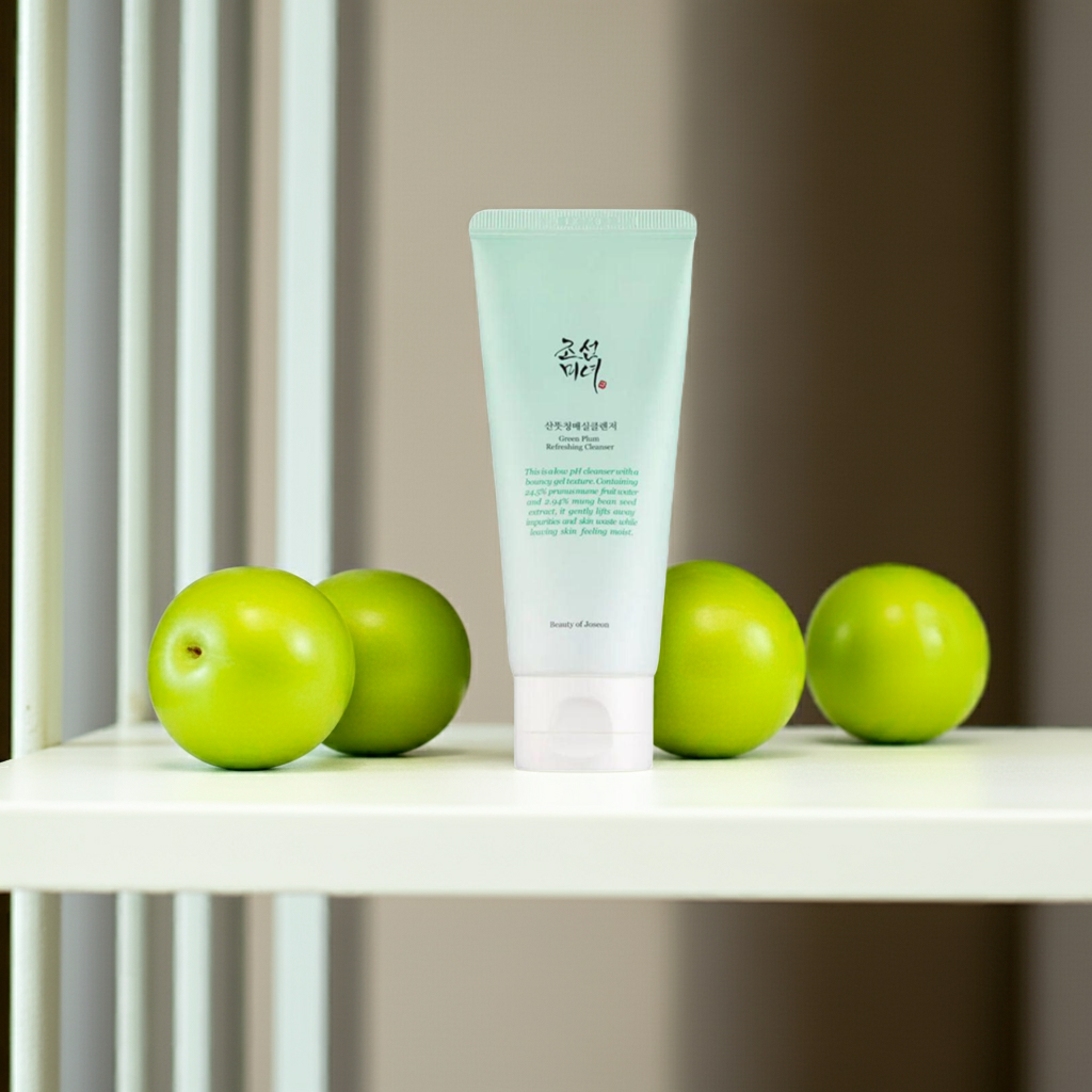 Beauty of Joseon Green Plum Refreshing Cleanser 100ml on a shelf