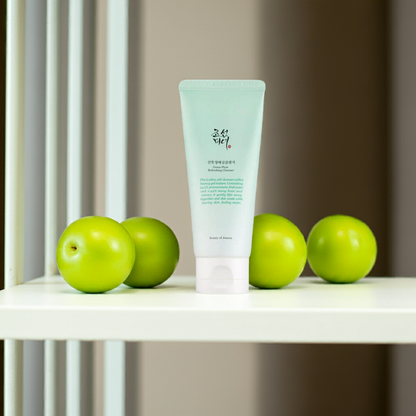 Beauty of Joseon Green Plum Refreshing Cleanser 100ml on a shelf