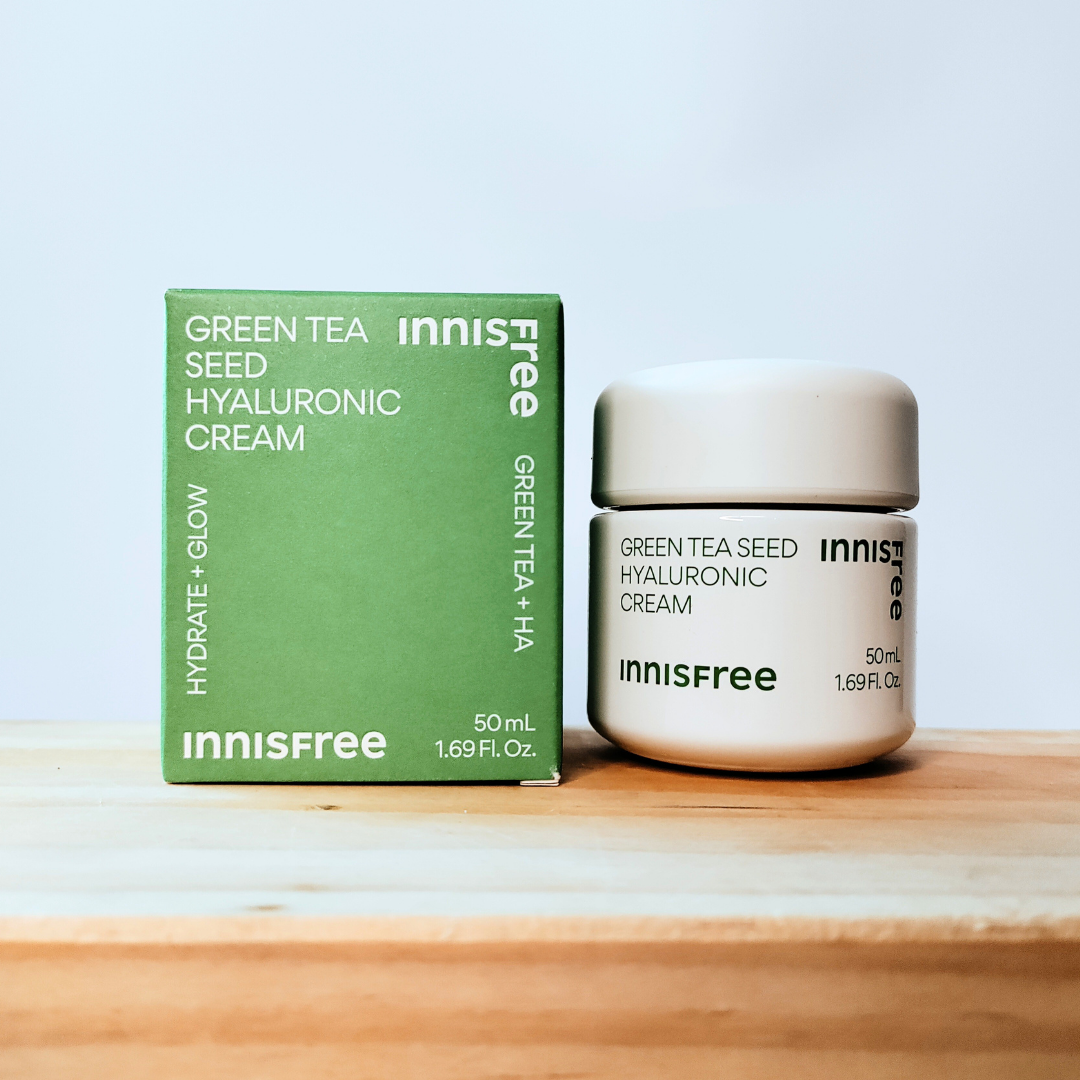 Innisfree Green Tea Seed Hyaluronic Cream 50ml with packaging