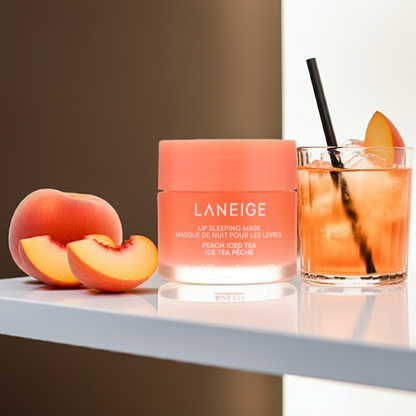 Laneige Lip Sleeping Mask Peach Ice Tea 20g on a shelf