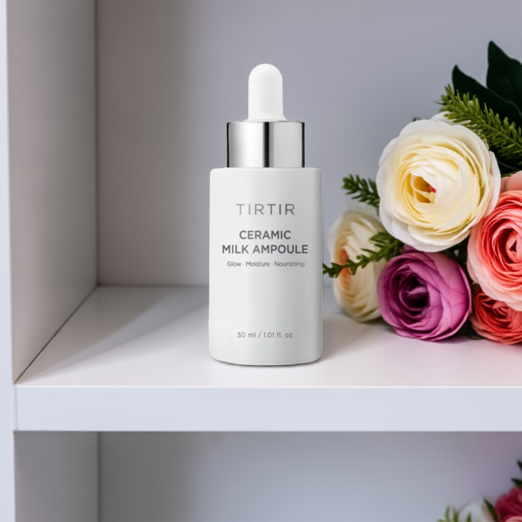 TIRTIR Ceramic Milk Ampoule 30ml on a shelf