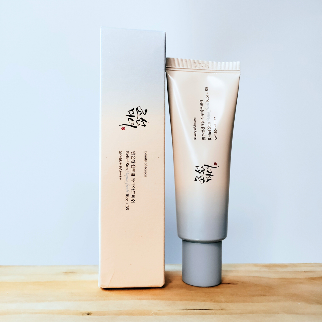 Beauty of Joseon Relief Sun Aqua-Fresh: Rice+B5 SPF50+ PA++++ with packaging