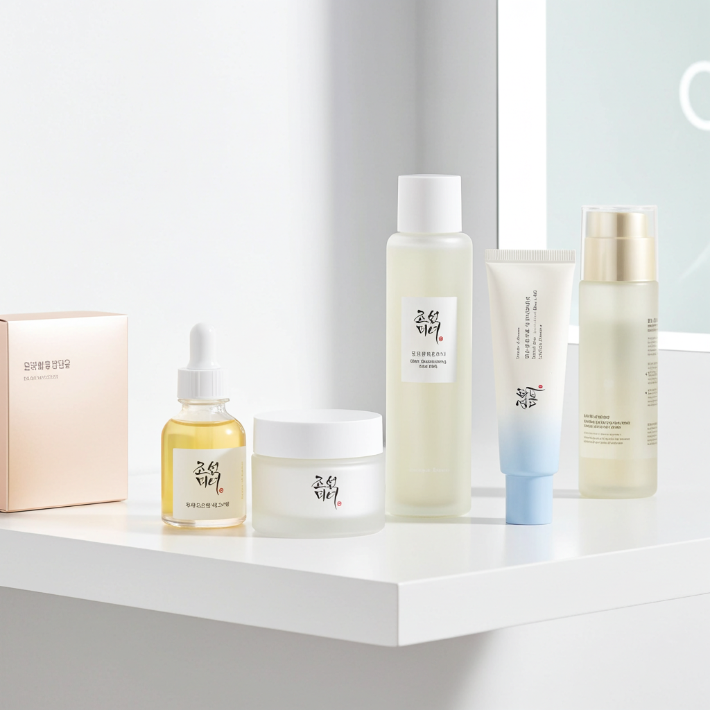 Beauty of Joseon Skincare Routine Set on a shelf. 