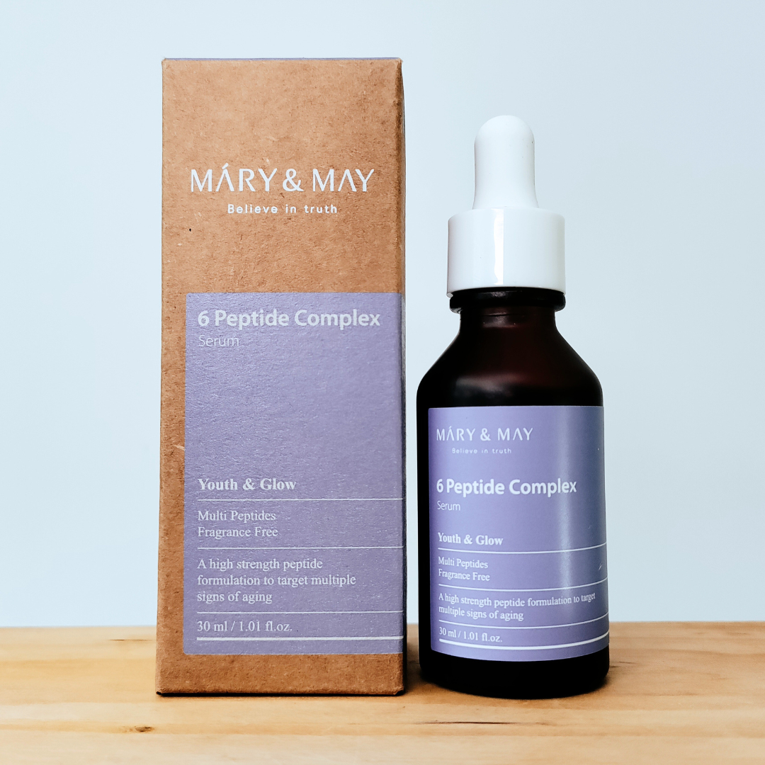 Mary & May 6 Peptide Complex Serum 30ml with packaging