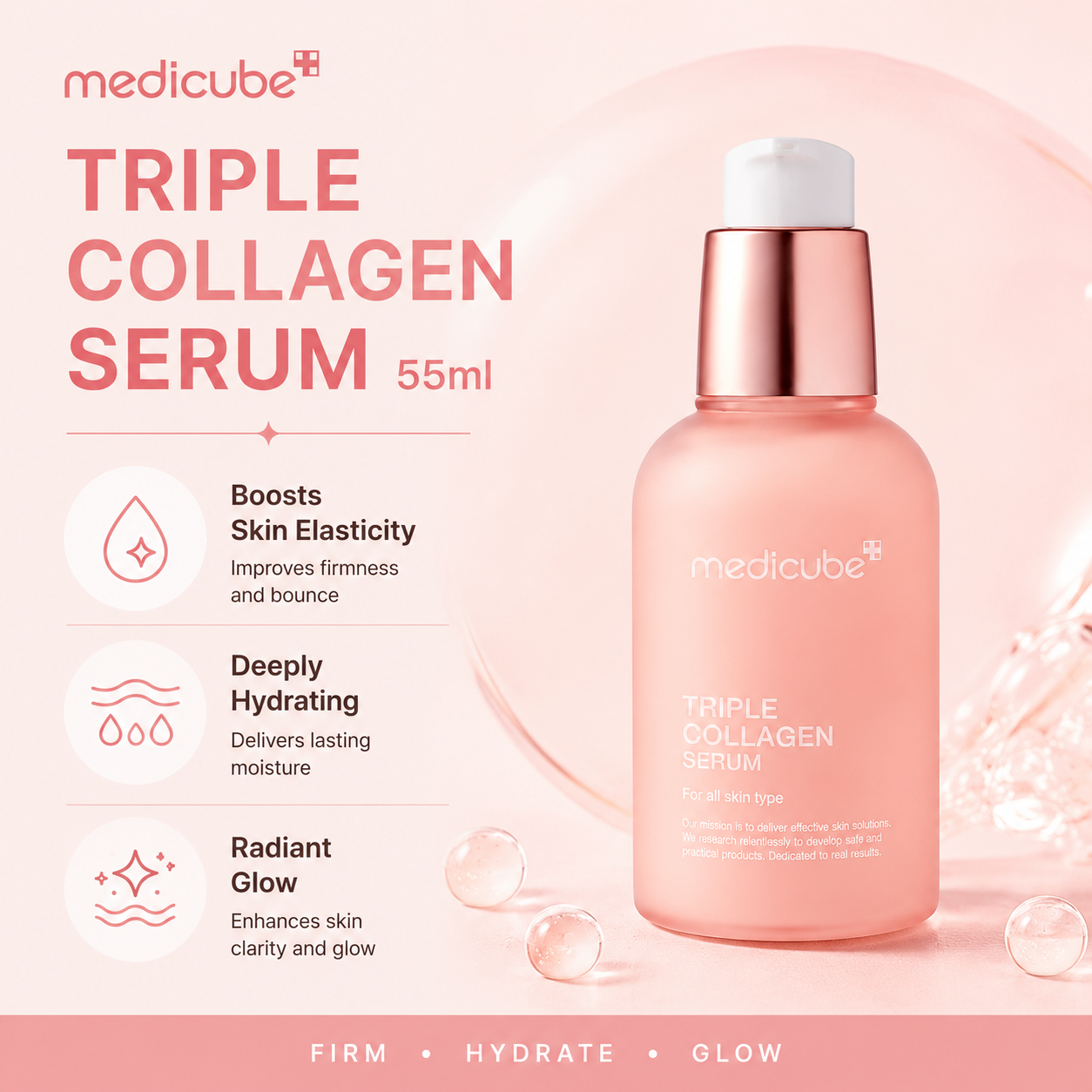 Medicube triple collagen serum benefits 