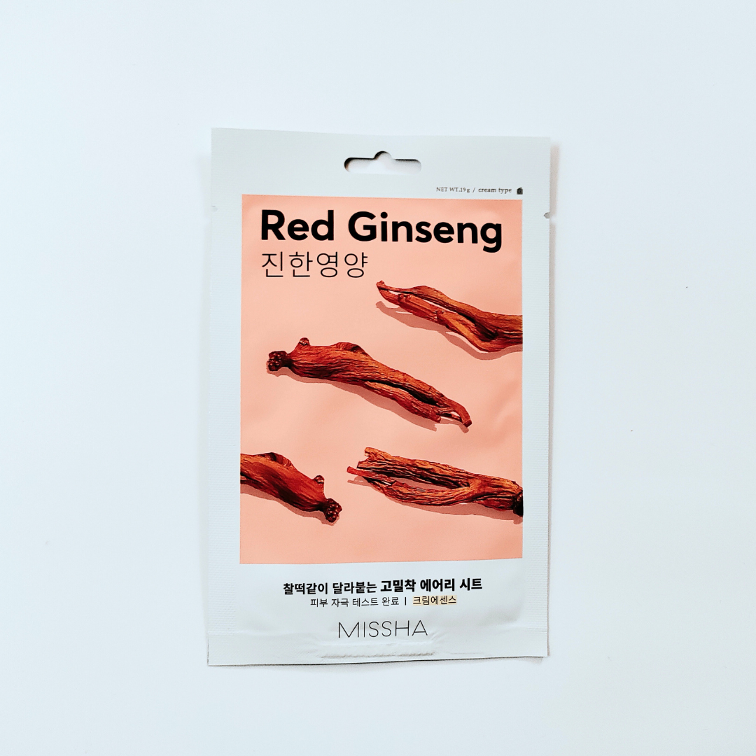 Missha Airy Fit Red Ginseng Sheet Mask front