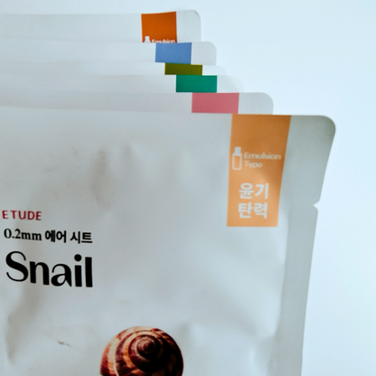 Etude 0.2 Therapy Air Sheet Mask Renewal Snail 27g emulsion type mask