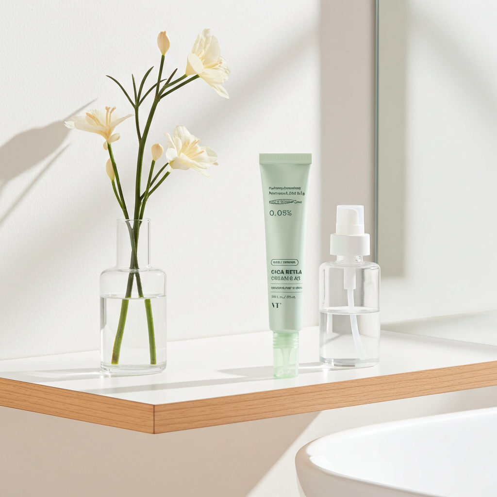 VT Cosmetics Cica Reti-a Cream 0.05 30ml on a shelf. 