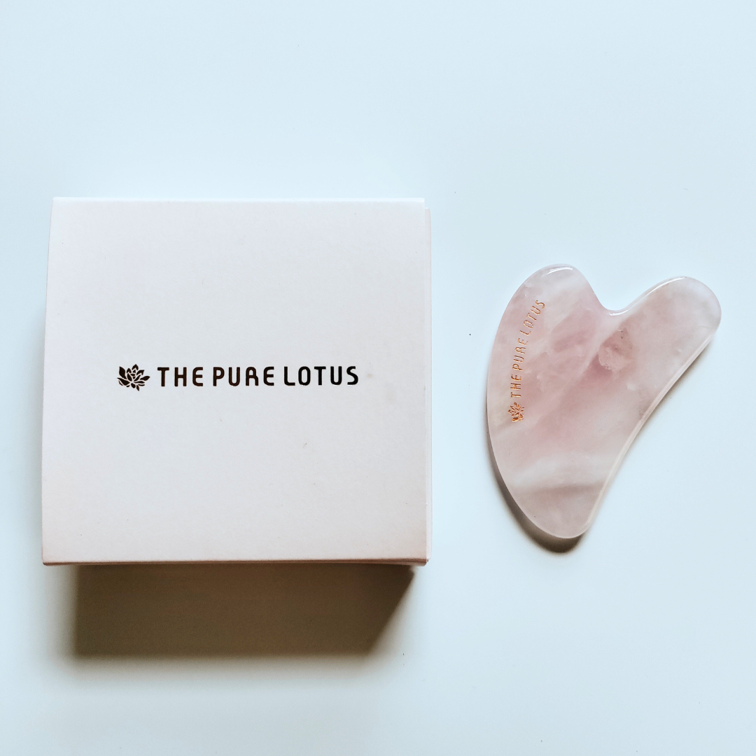 The Pure Lotus Rose Quartz Gua Sha packaging