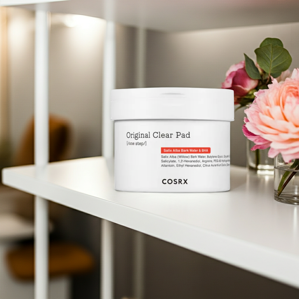 COSRX One Step Original Clear Pad 140ml on a shelf 