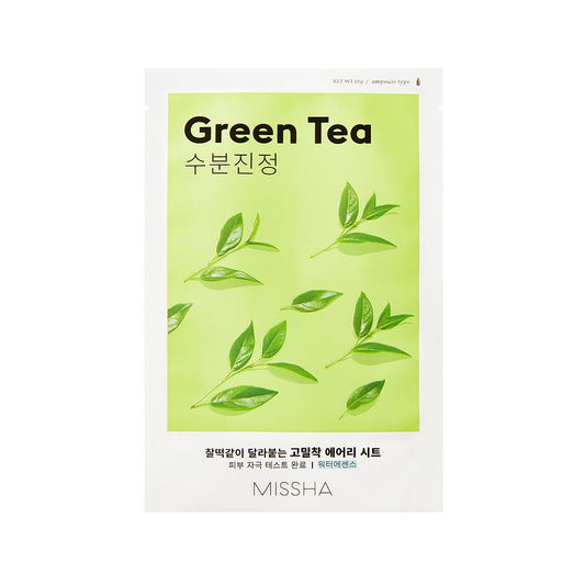 Missha Airy Fit Sheet Mask Green Tea korean k-beauty skincare UK