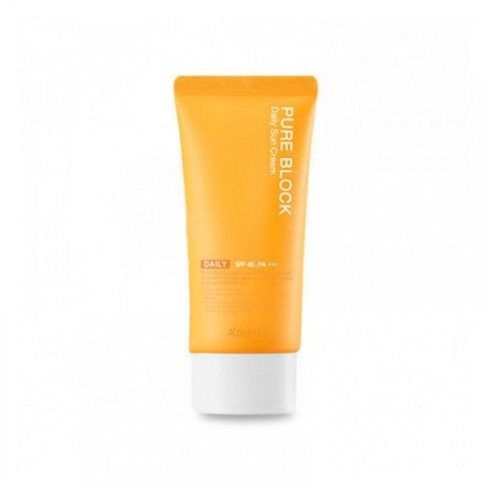 a pieu pure block natural daily sun cream korean k-beauty skincare uk