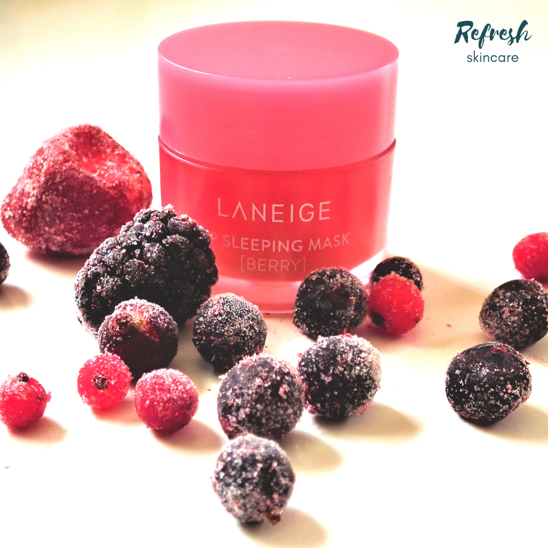 Laneige Lip Sleeping Mask with actual berries k-beauty korean skincare UK